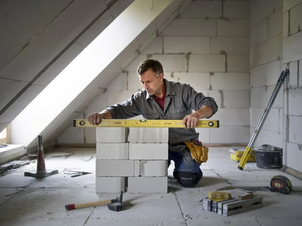 Jak prawidłowo murować ścianki działowe na poddaszu - kompletny poradnik