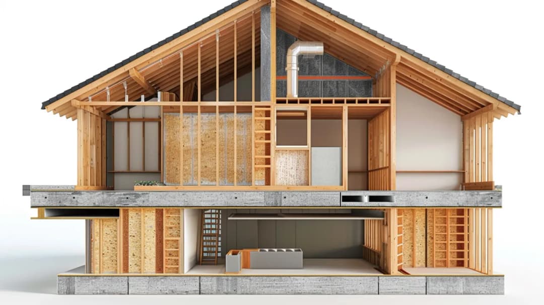 Dom szkieletowy przekrój ściany: kluczowe informacje techniczne