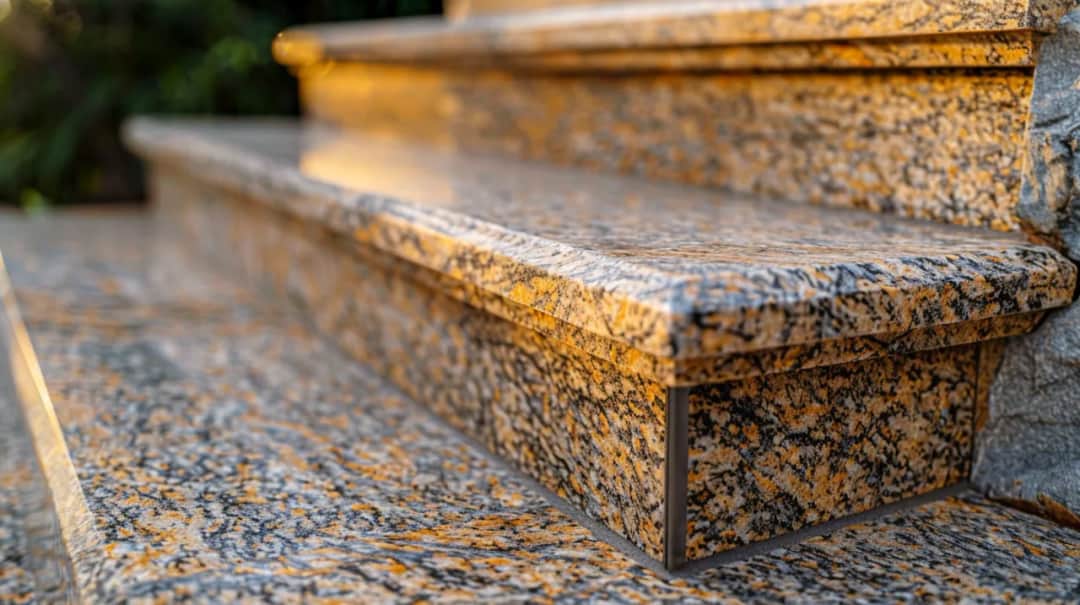 Granit płomieniowany na schody: trwałość i styl w jednym