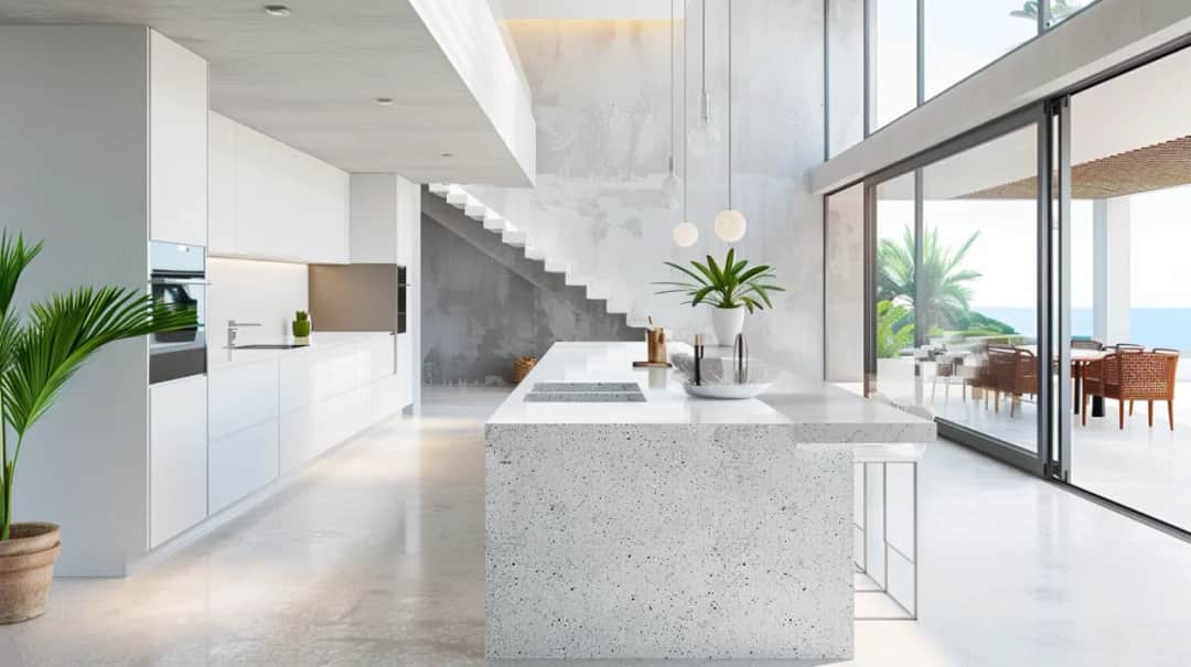 Biały konglomerat: nowoczesne rozwiązania do Twojego wnętrza